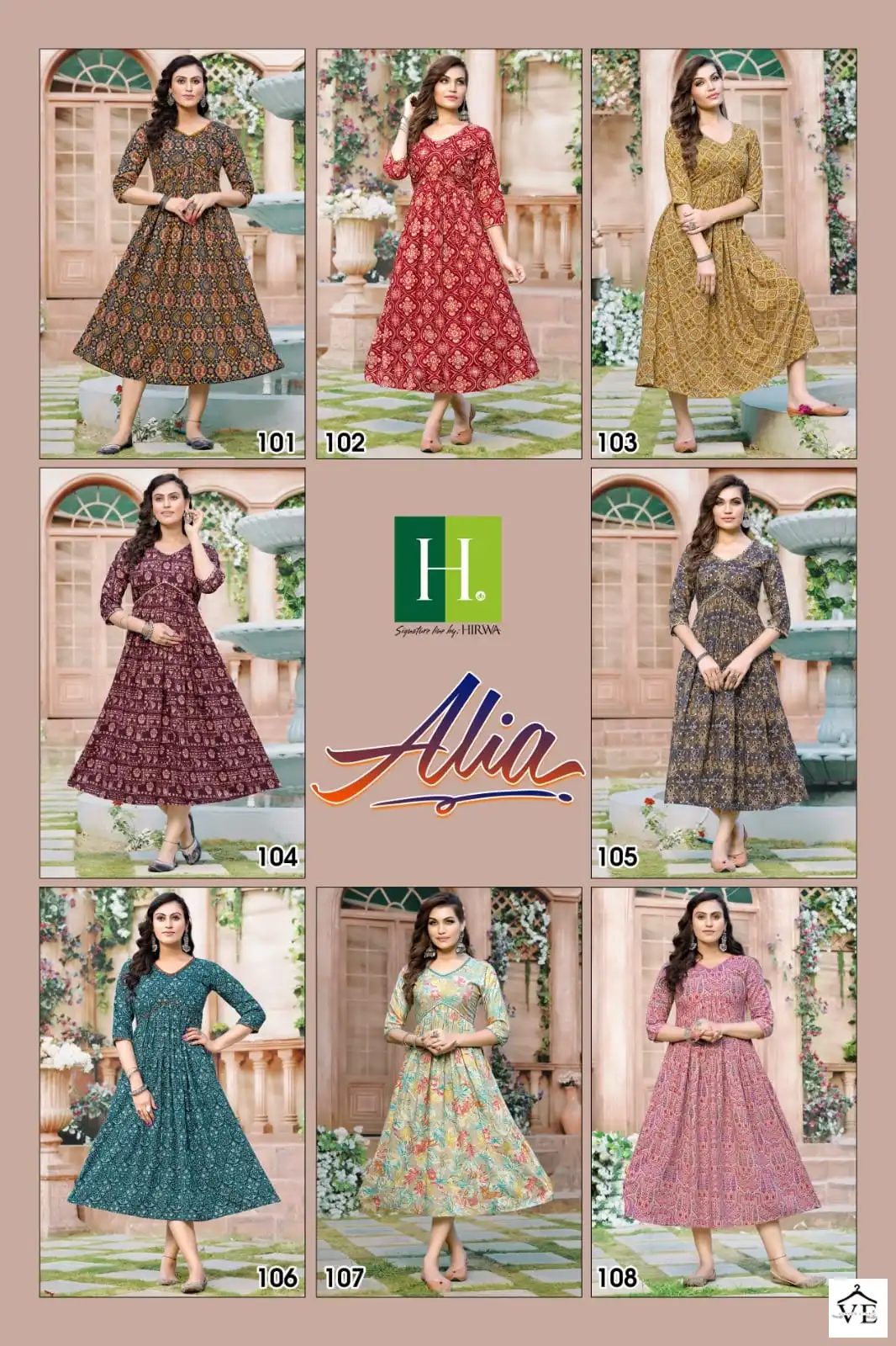 Hirwa Alia Heavy Rayon Wholesale Kurti Catalog — Wholesale Kurtis, MPA wholesale from Surat — view 9