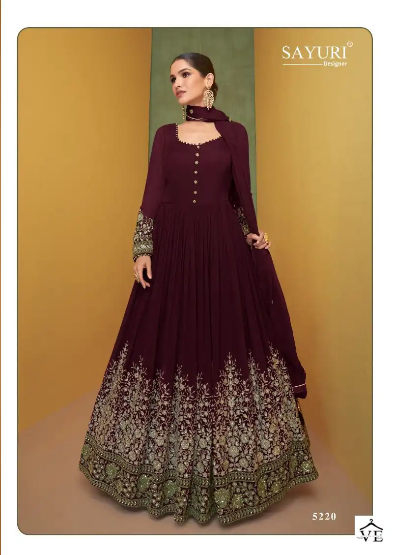 Sayuri Alizeh Gold Real Georgette Wholesale Readymade Designer Suit Catalog — Wholesale Salwar Suits, Sayuri Designer wholesale from Surat - Gallery Image 2
