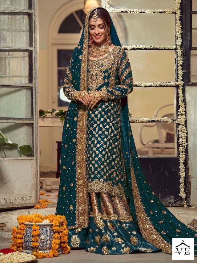 Al_Khushbu Dno-166 Faux Georgette Wholesale Pakistani Salwar Suit Catalog — Wholesale Salwar Suits, MPA wholesale from Surat — view 1