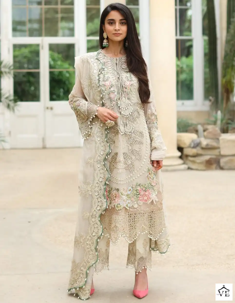 Al_Khushbu 2020 Georgette Wholesale Pakistani Suit — Wholesale Salwar Suits, MPA wholesale from Surat — view 1