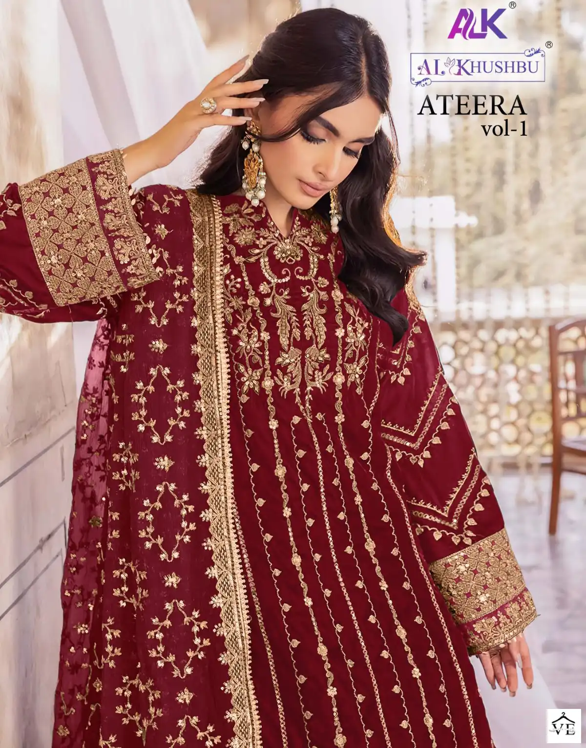 Al_Khushbu Alk 4015 Georgette Wholesale Pakistani Suits Catalog — Wholesale Salwar Suits, MPA wholesale from Surat — view 1
