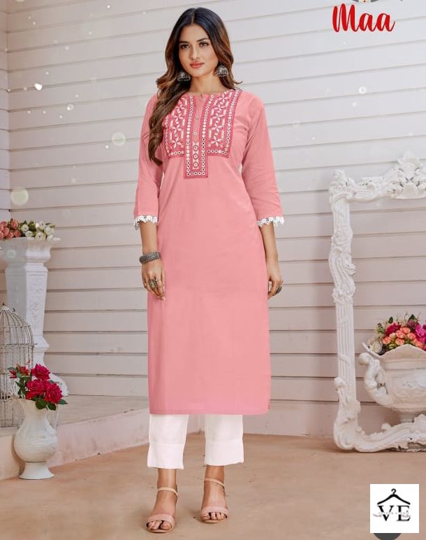 Vardan Ethnic Amore Mul Cotton Wholesale Kurti Catalog — Wholesale Kurtis, MPA wholesale from Surat — view 1