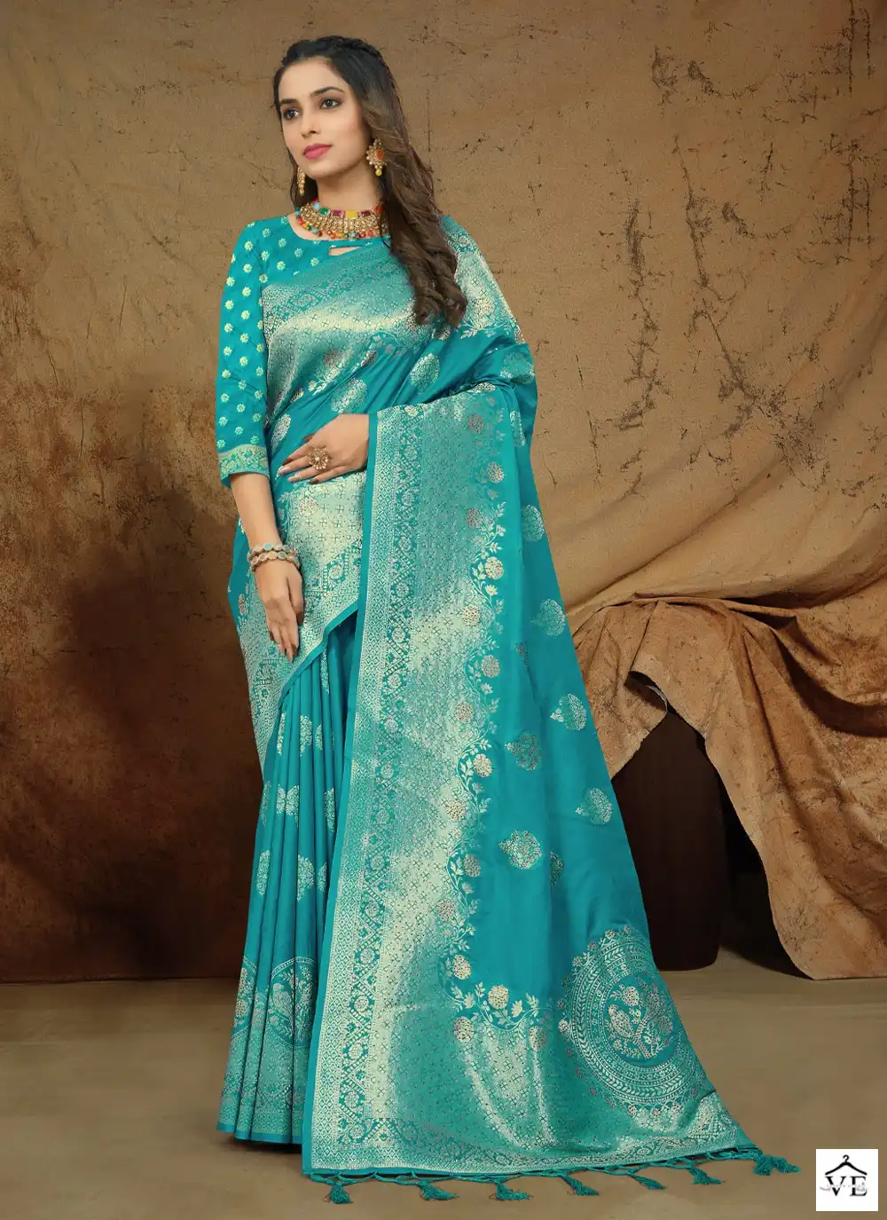 Sangam Amreeta Silk Banarasi Silk Wholesale Saree Catalog — Wholesale Sarees, MPA wholesale from Surat - Gallery Image 4