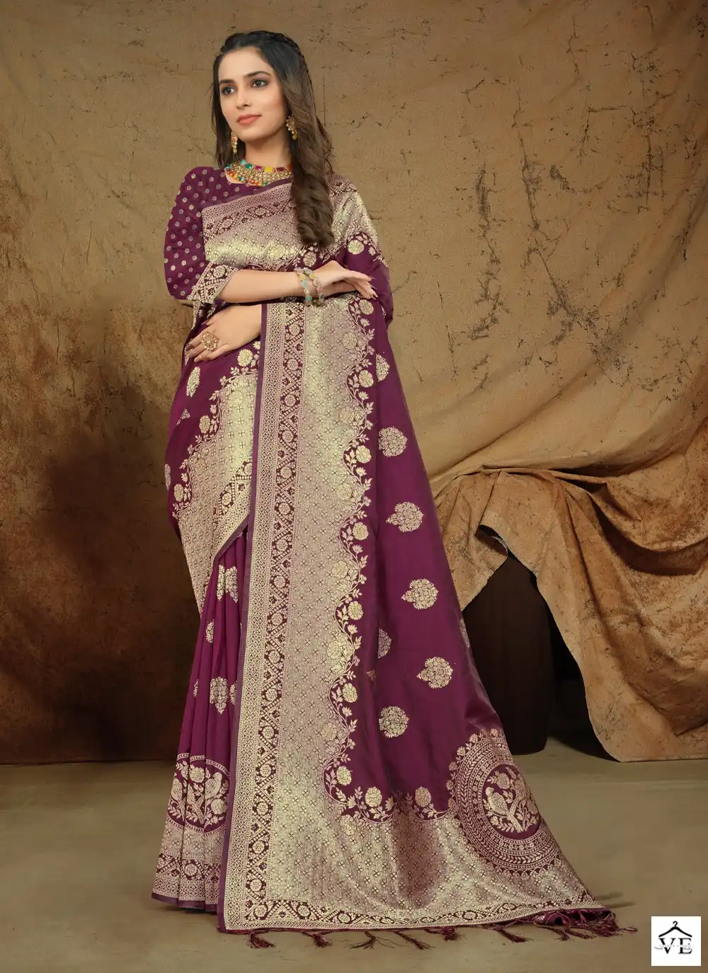 Sangam Amreeta Silk Banarasi Silk Wholesale Saree Catalog — Wholesale Sarees, MPA wholesale from Surat - Gallery Image 6
