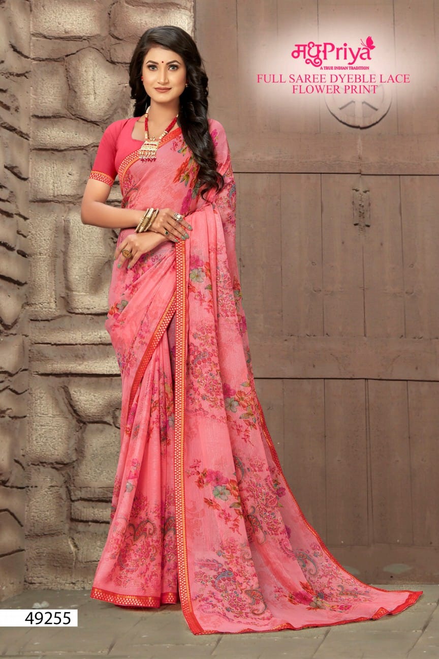 Madhupriya Amrita 60 Gm Chiffon Wholesale Saree Catalog — Wholesale Sarees, MPA wholesale from Surat - Gallery Image 5