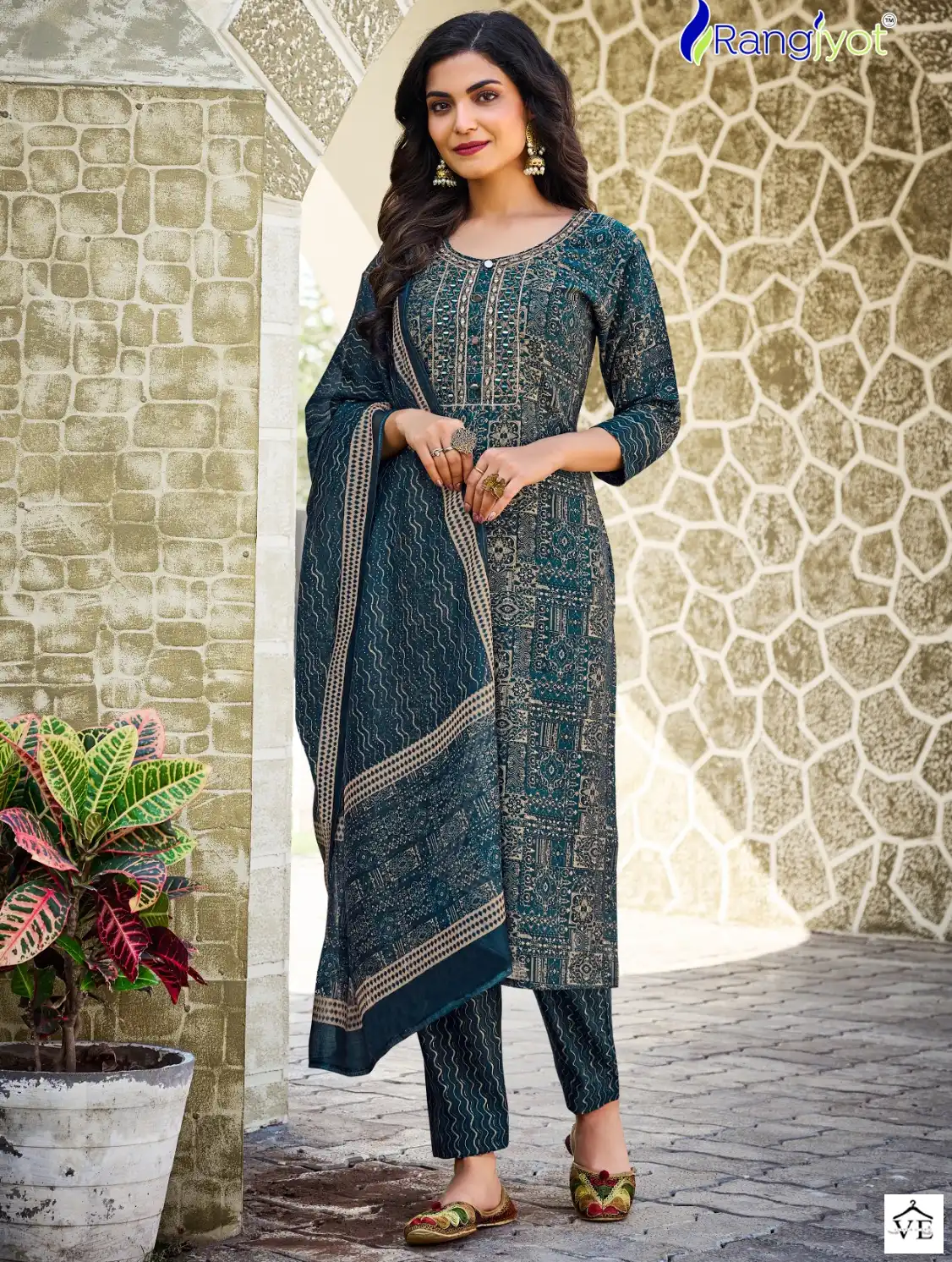 Rangjyot Anamika Chanderi Modal Silk Wholesale Readymade Suits Catalog — Wholesale Salwar Suits, MPA wholesale from Surat — view 1