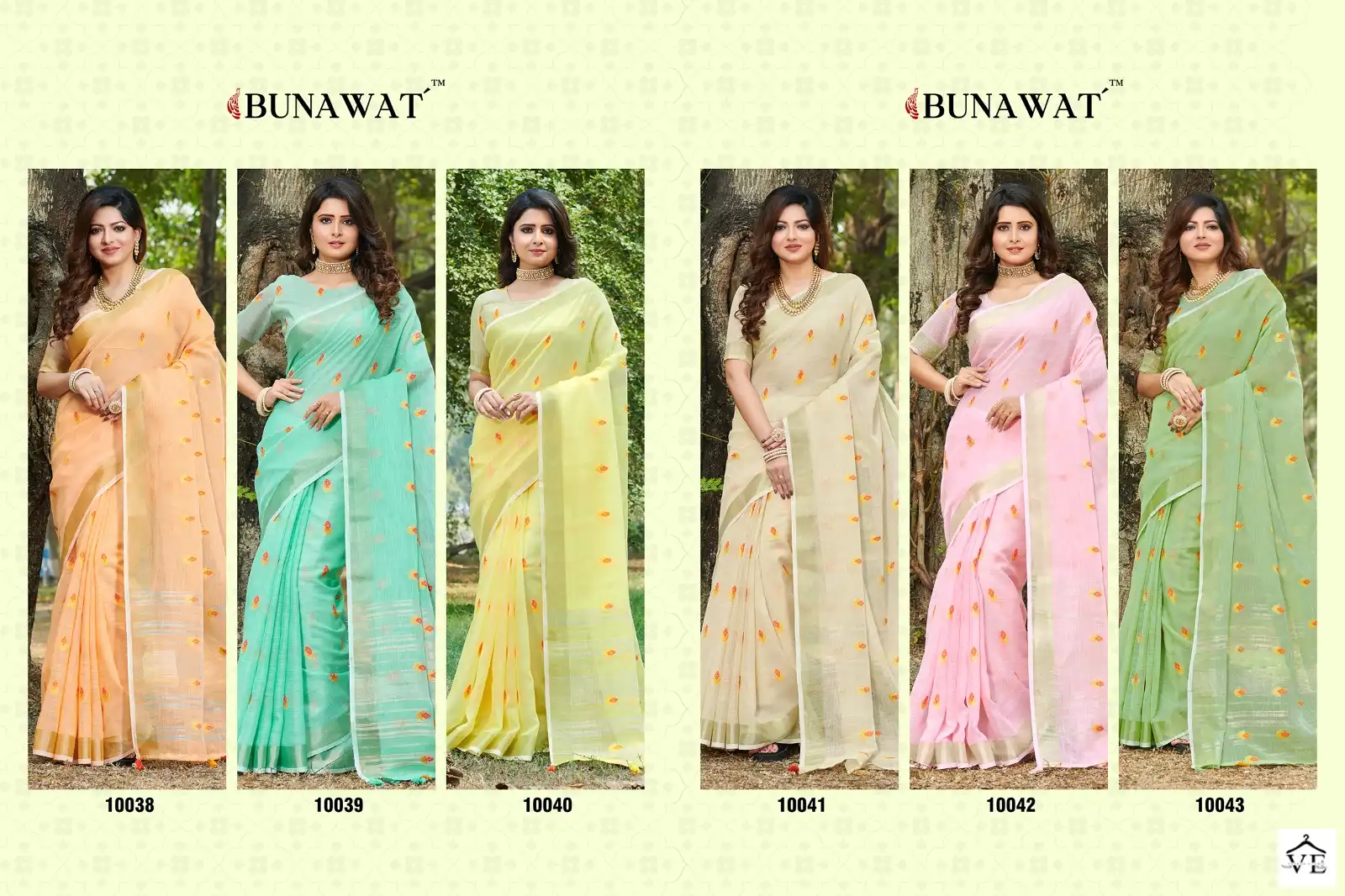 Sangam Anandi Linen Wholesale Saree Catalog — Wholesale Sarees, MPA wholesale from Surat — view 7