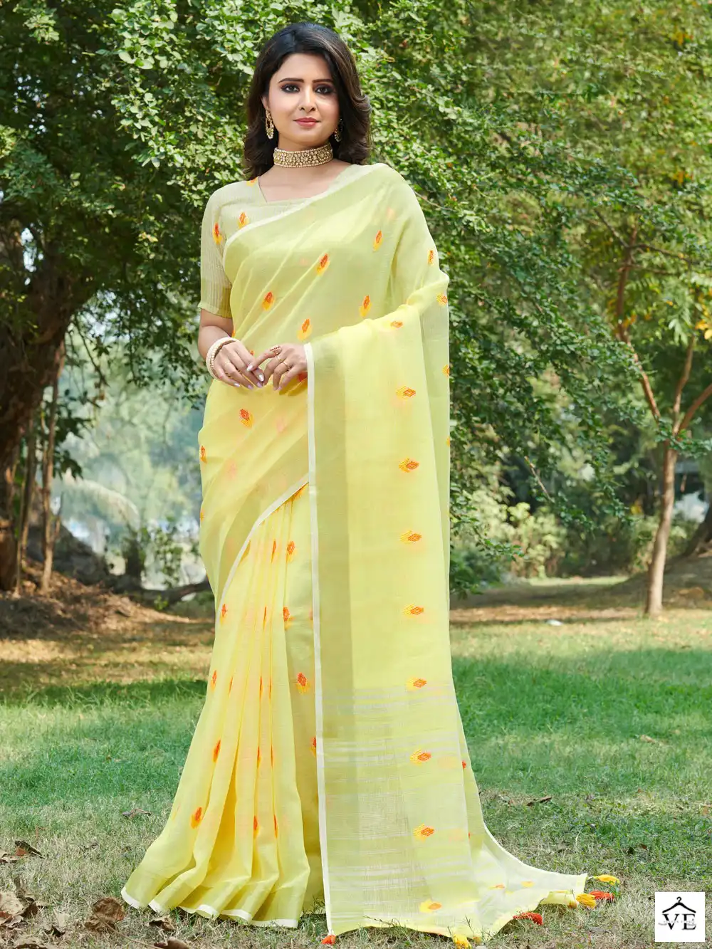 Sangam Anandi Linen Wholesale Saree Catalog — Wholesale Sarees, MPA wholesale from Surat — view 1