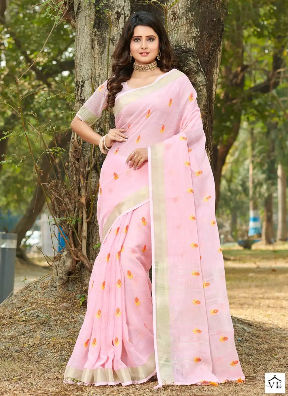 Sangam Anandi Linen Wholesale Saree Catalog — Wholesale Sarees, MPA wholesale from Surat — view 5