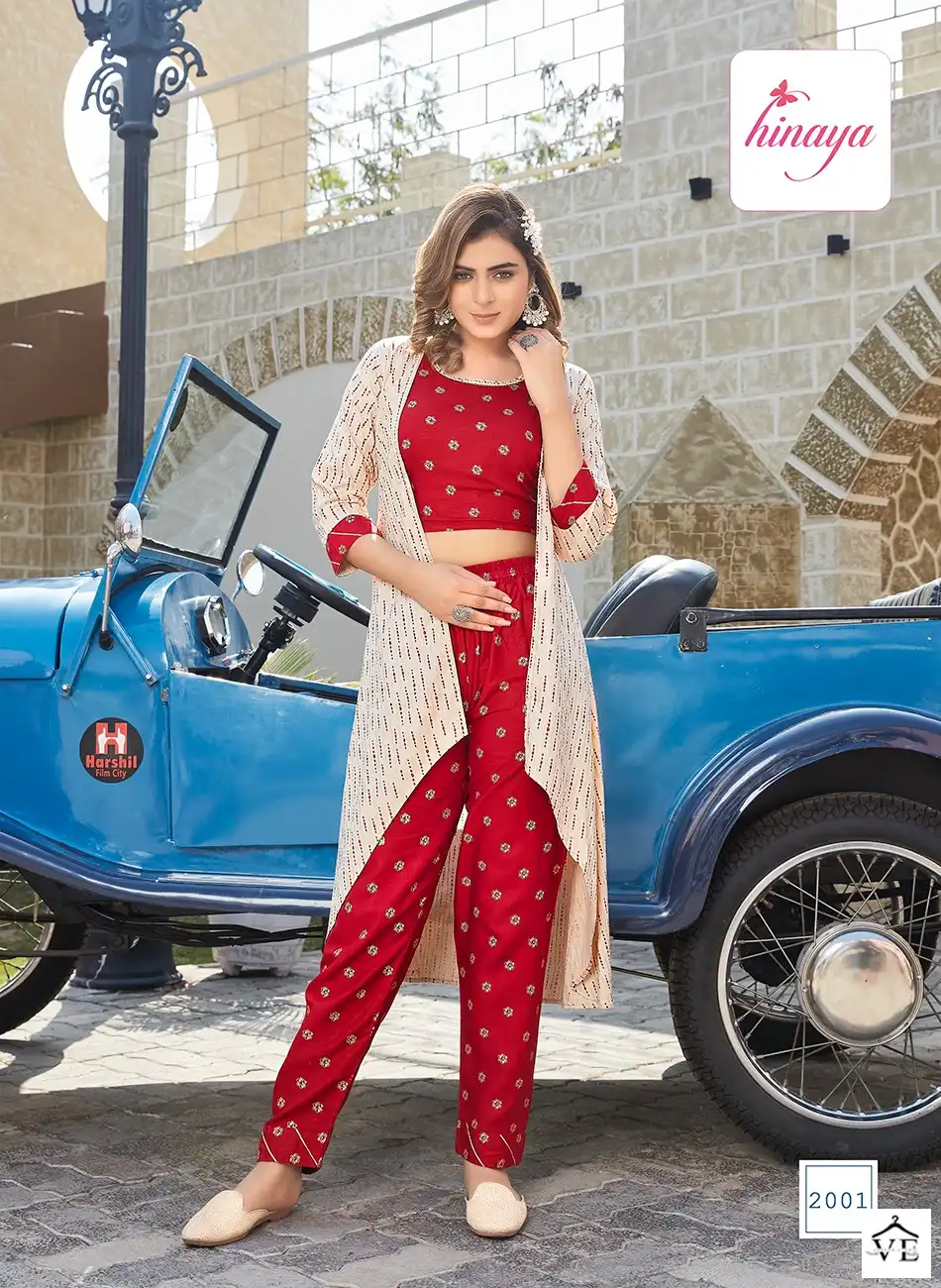 Hinaya Ananya Vol-1 Trendy Rayon Wholesale Jump Suits Catalog — Wholesale Kurtis, MPA wholesale from Surat - Gallery Image 4