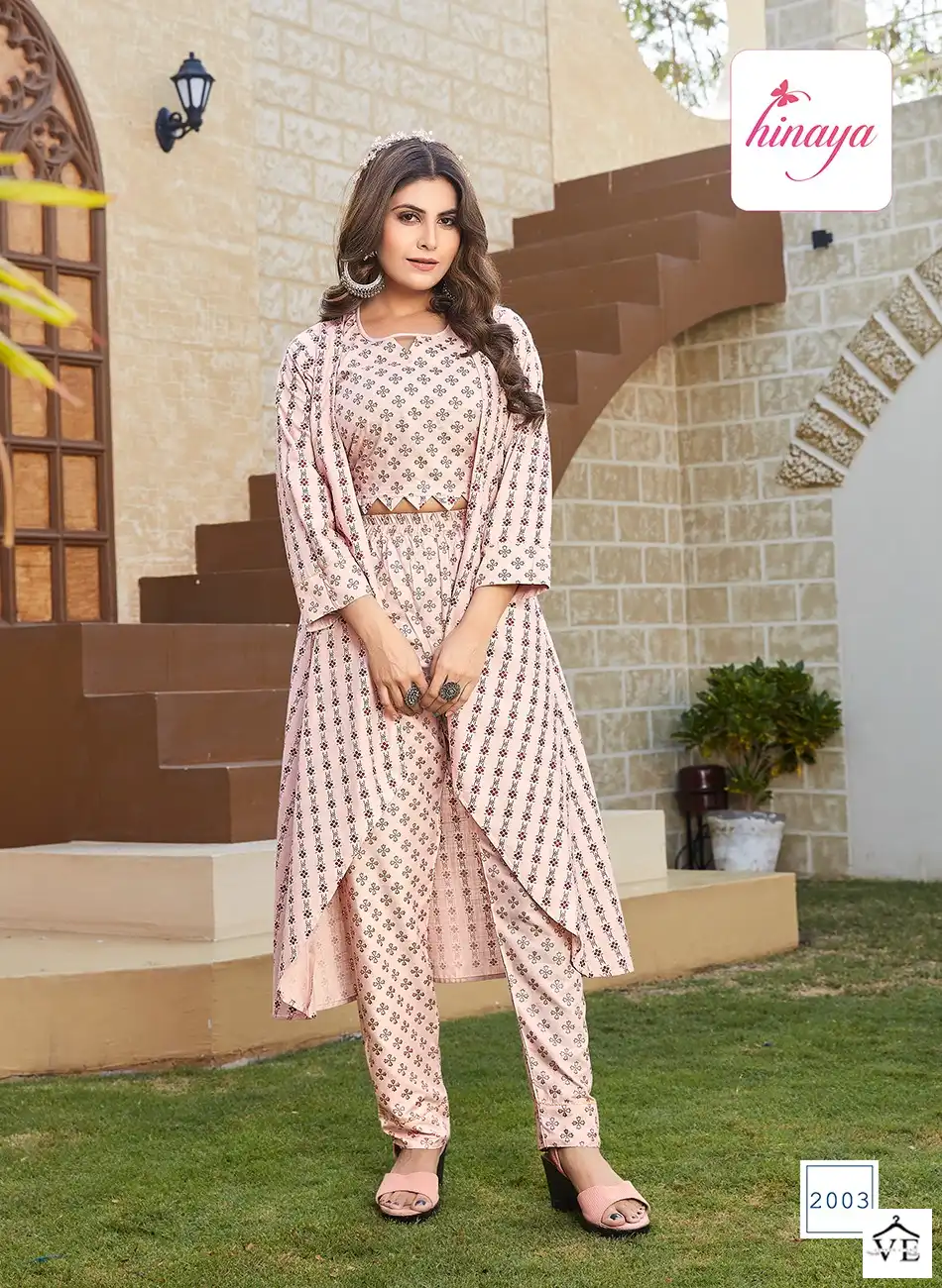 Hinaya Ananya Vol-1 Trendy Rayon Wholesale Jump Suits Catalog — Wholesale Kurtis, MPA wholesale from Surat - Gallery Image 6