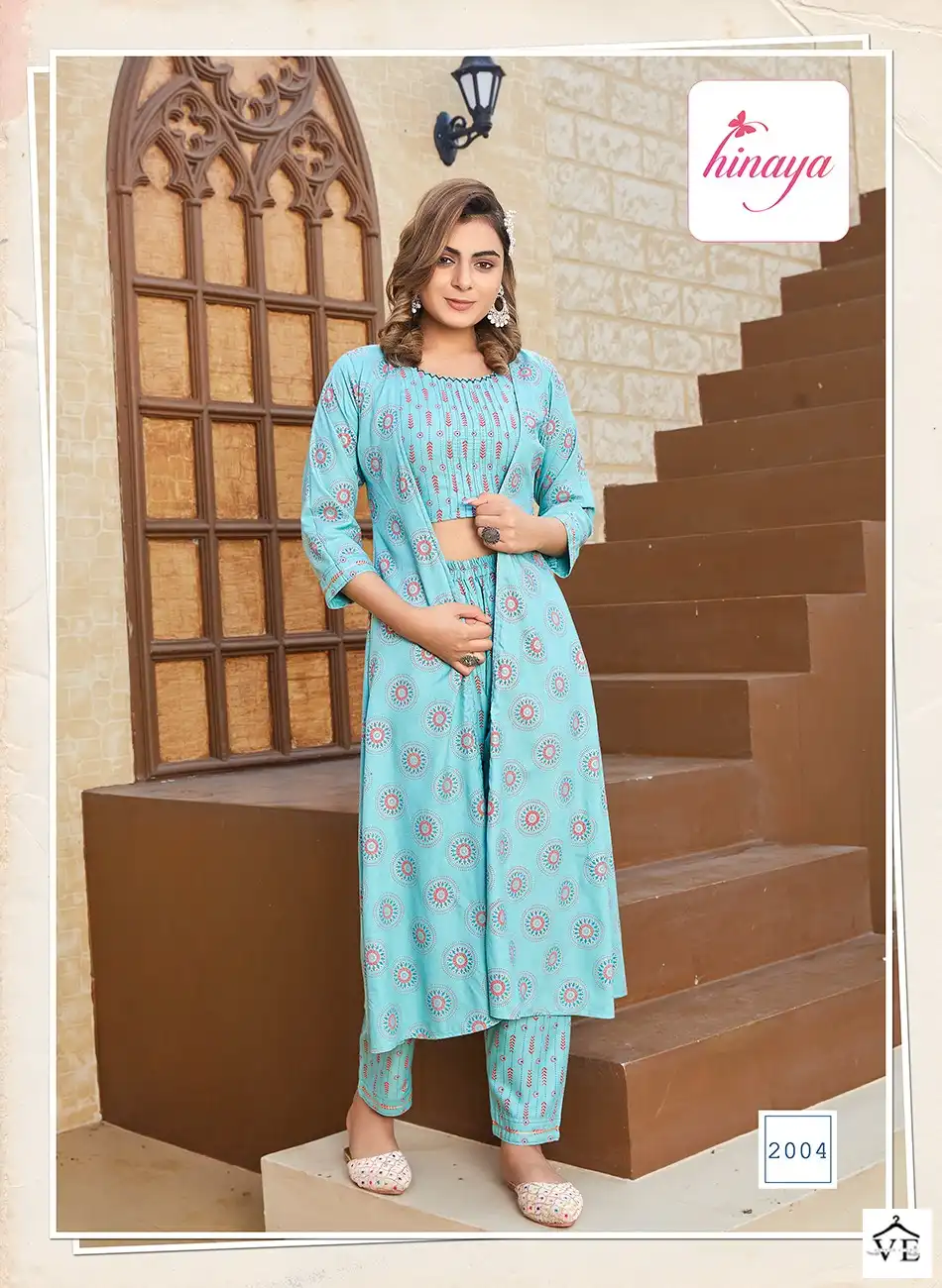 Hinaya Ananya Vol-1 Trendy Rayon Wholesale Jump Suits Catalog — Wholesale Kurtis, MPA wholesale from Surat - Gallery Image 2