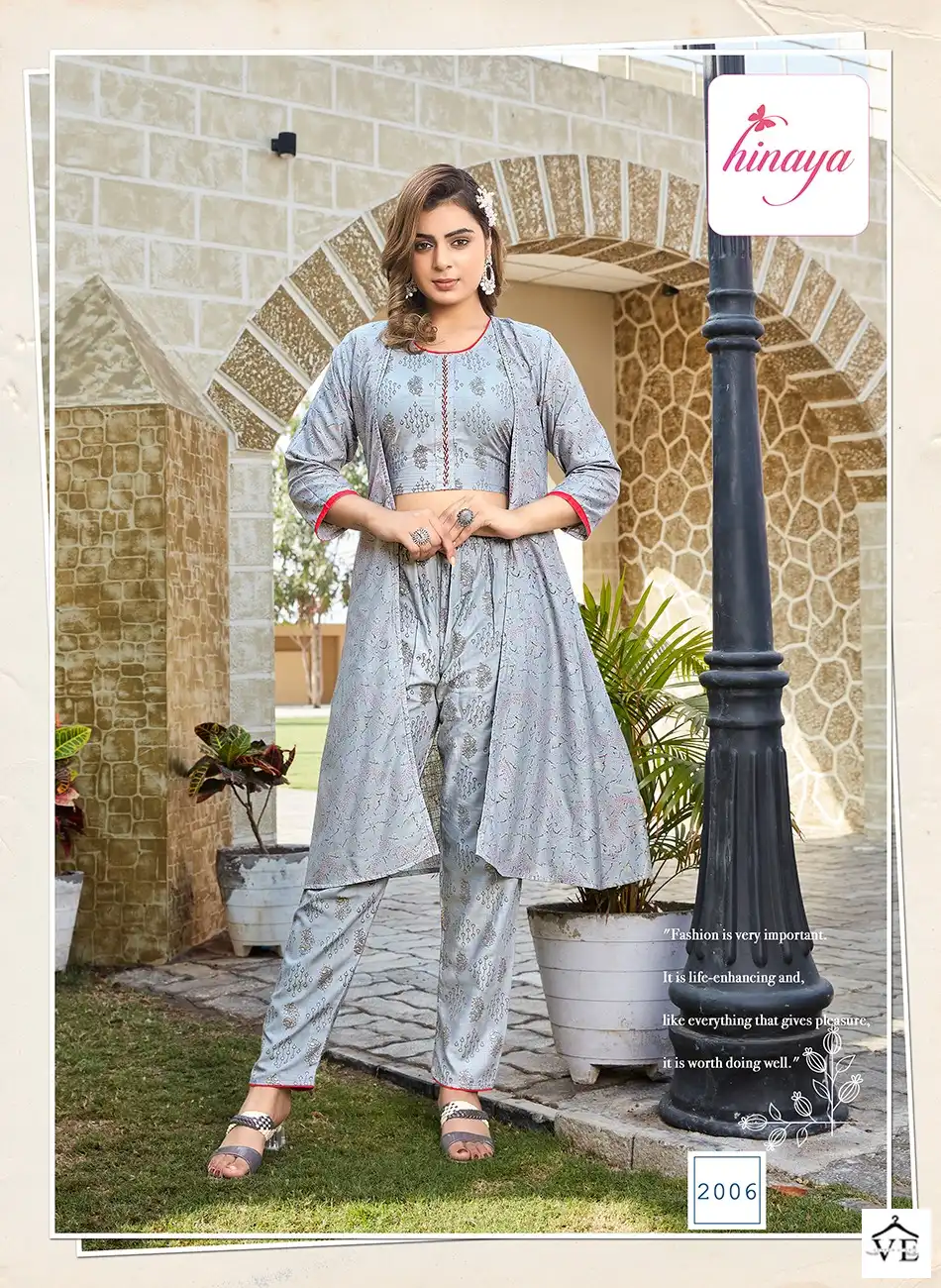 Hinaya Ananya Vol-1 Trendy Rayon Wholesale Jump Suits Catalog — Wholesale Kurtis, MPA wholesale from Surat - Gallery Image 3