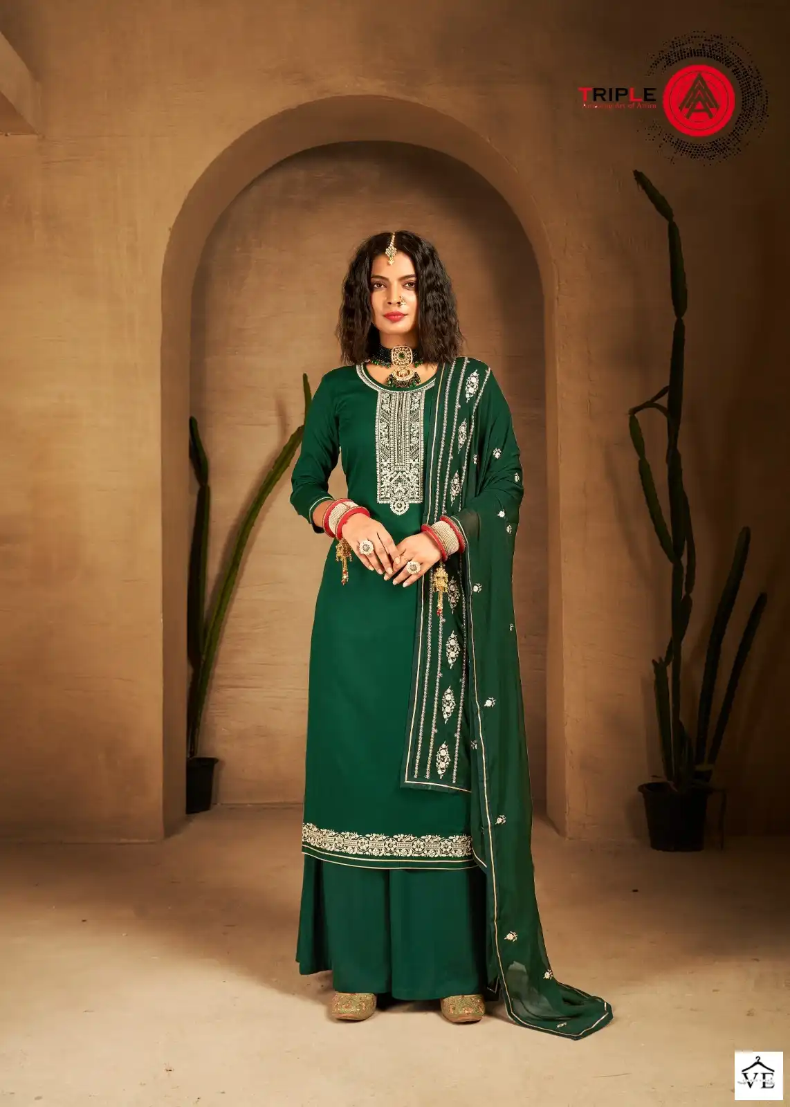 Kalarang Angaar Jam Silk Cotton Wholesale Salwar Suit Catalog — Wholesale Salwar Suits, MPA wholesale from Surat — view 6