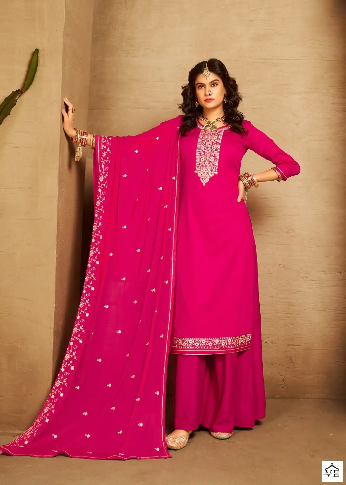 Kalarang Angaar Jam Silk Cotton Wholesale Salwar Suit Catalog — Wholesale Salwar Suits, MPA wholesale from Surat - Gallery Image 2
