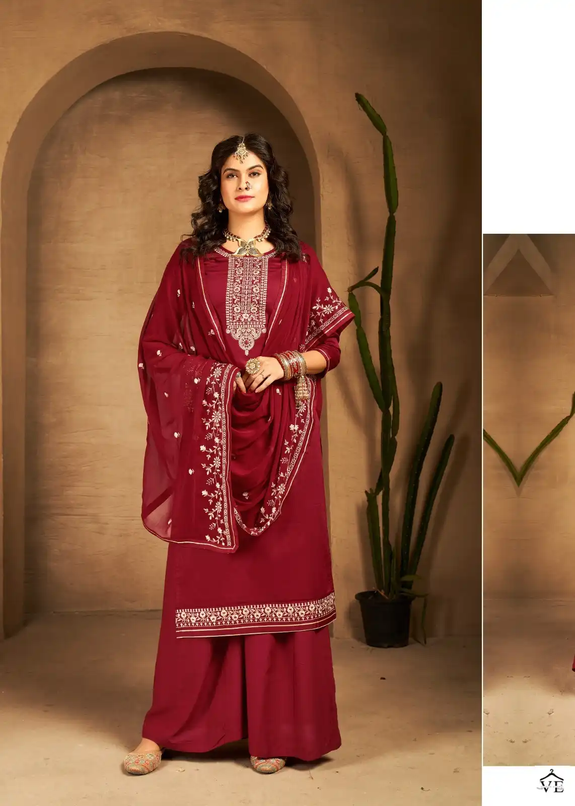 Kalarang Angaar Jam Silk Cotton Wholesale Salwar Suit Catalog — Wholesale Salwar Suits, MPA wholesale from Surat - Gallery Image 3