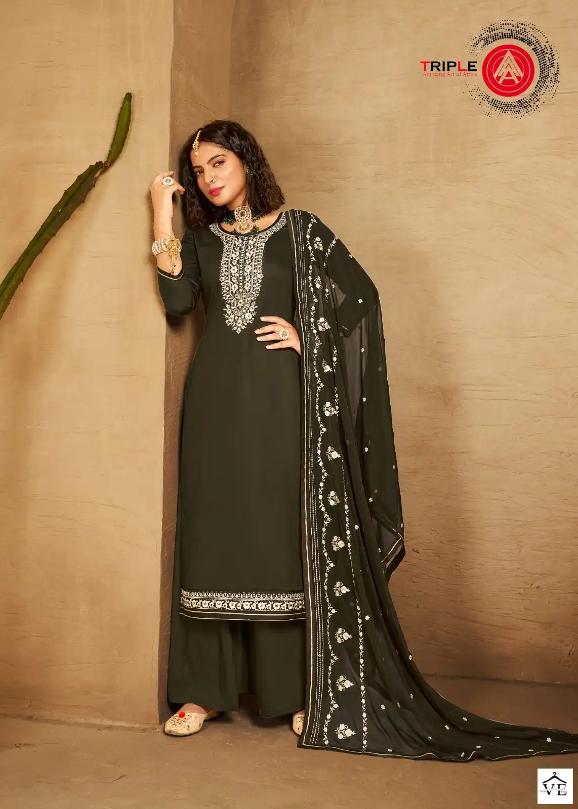 Kalarang Angaar Jam Silk Cotton Wholesale Salwar Suit Catalog — Wholesale Salwar Suits, MPA wholesale from Surat - Gallery Image 4
