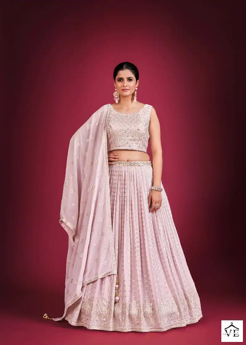 Dresstive Angelica Georgette Wholesale Readymade Lehenga Choli Catalog — Wholesale Lehenga, MPA wholesale from Surat — view 4