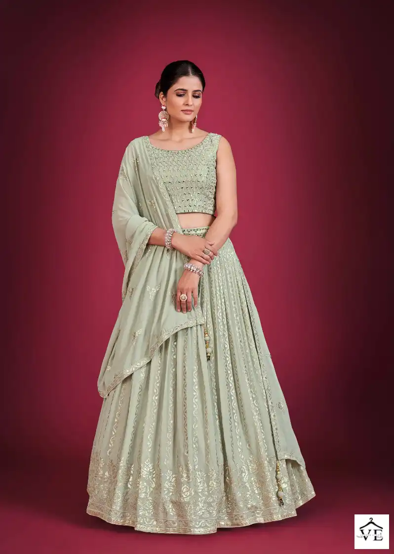Dresstive Angelica Georgette Wholesale Readymade Lehenga Choli Catalog — Wholesale Lehenga, MPA wholesale from Surat — view 5