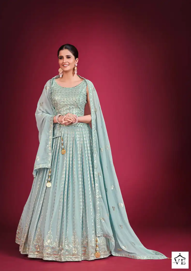 Dresstive Angelica Georgette Wholesale Readymade Lehenga Choli Catalog — Wholesale Lehenga, MPA wholesale from Surat — view 3