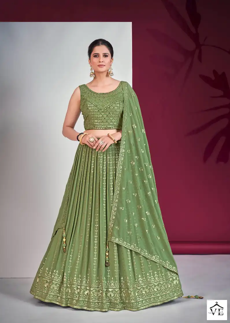 Dresstive Angelica Vol 2 Georgette Wholesale Readymade Lehenga Choli Catalog — Wholesale Lehenga, MPA wholesale from Surat — view 3