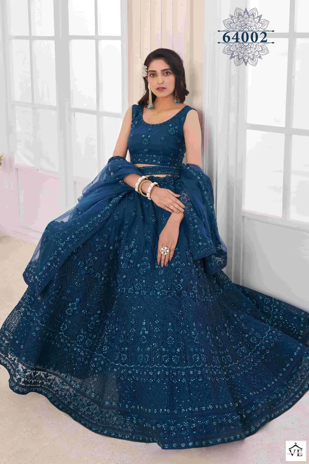 Arya Vol 46 Soft Net, Georgette Wholesale Bridal Lehenga Catalog — Wholesale Lehenga, MPA wholesale from Surat — view 4