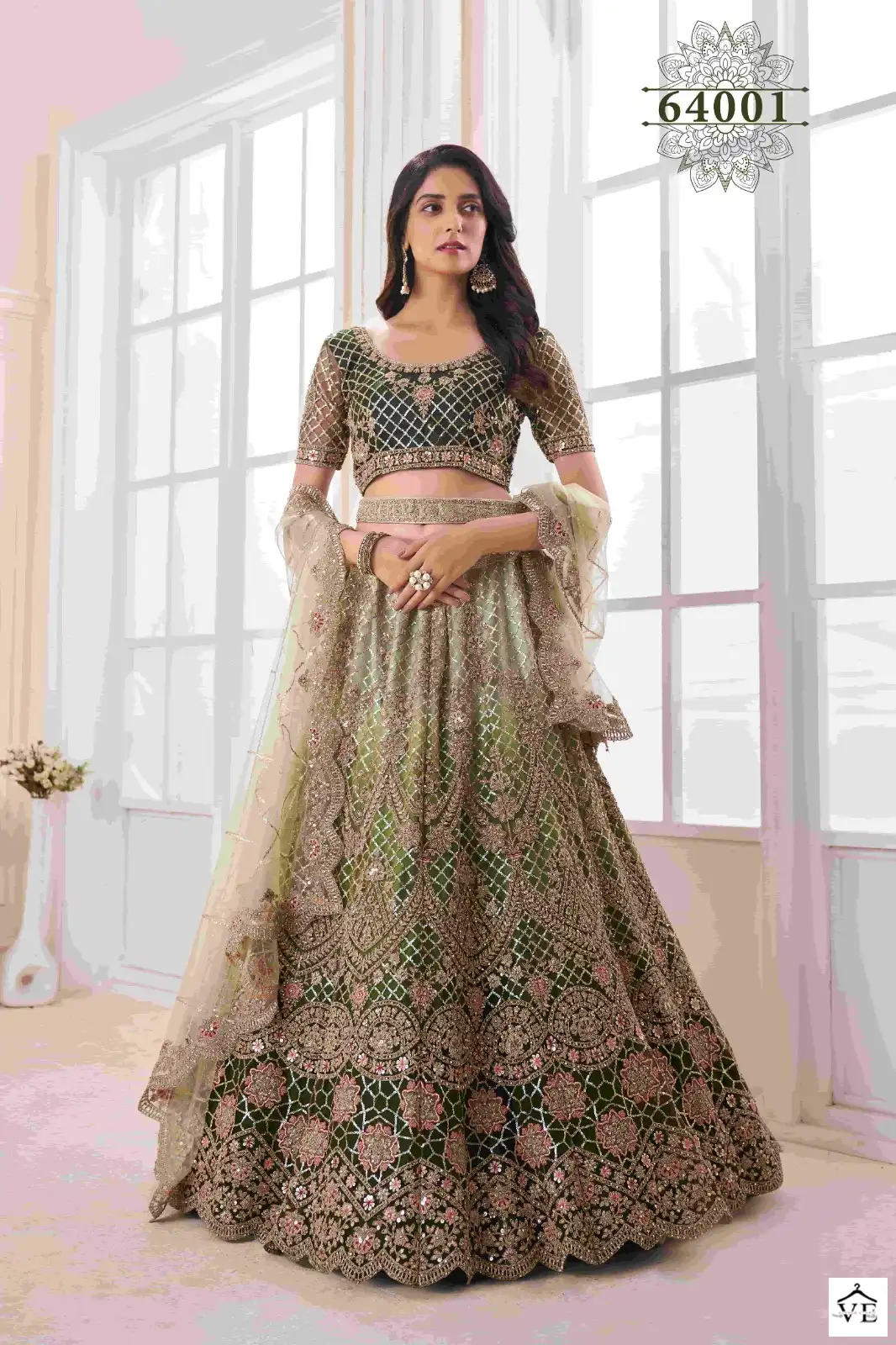 Arya Vol 46 Soft Net, Georgette Wholesale Bridal Lehenga Catalog — Wholesale Lehenga, MPA wholesale from Surat - Gallery Image 2