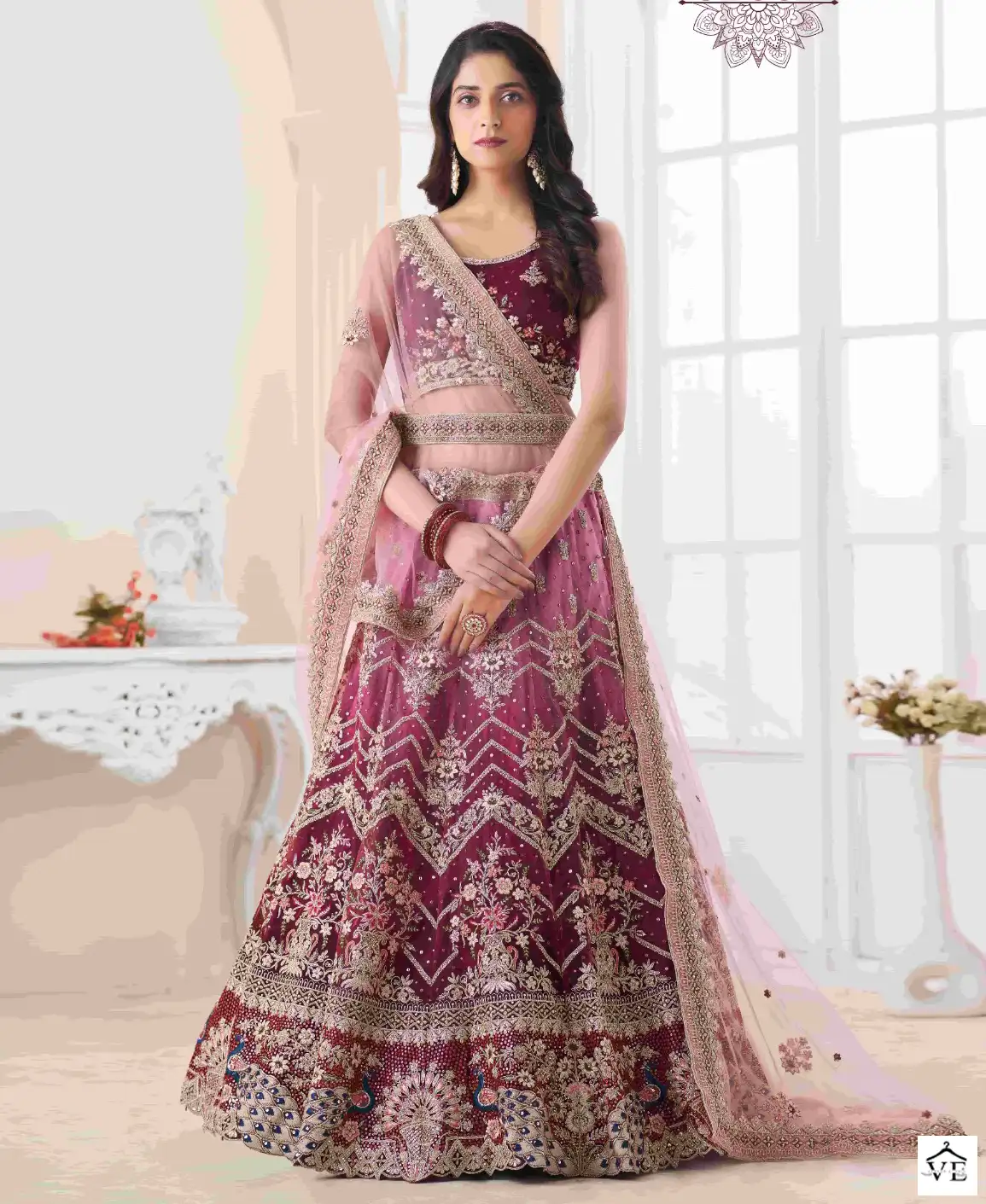 Arya Vol 46 Soft Net, Georgette Wholesale Bridal Lehenga Catalog — Wholesale Lehenga, MPA wholesale from Surat — view 1