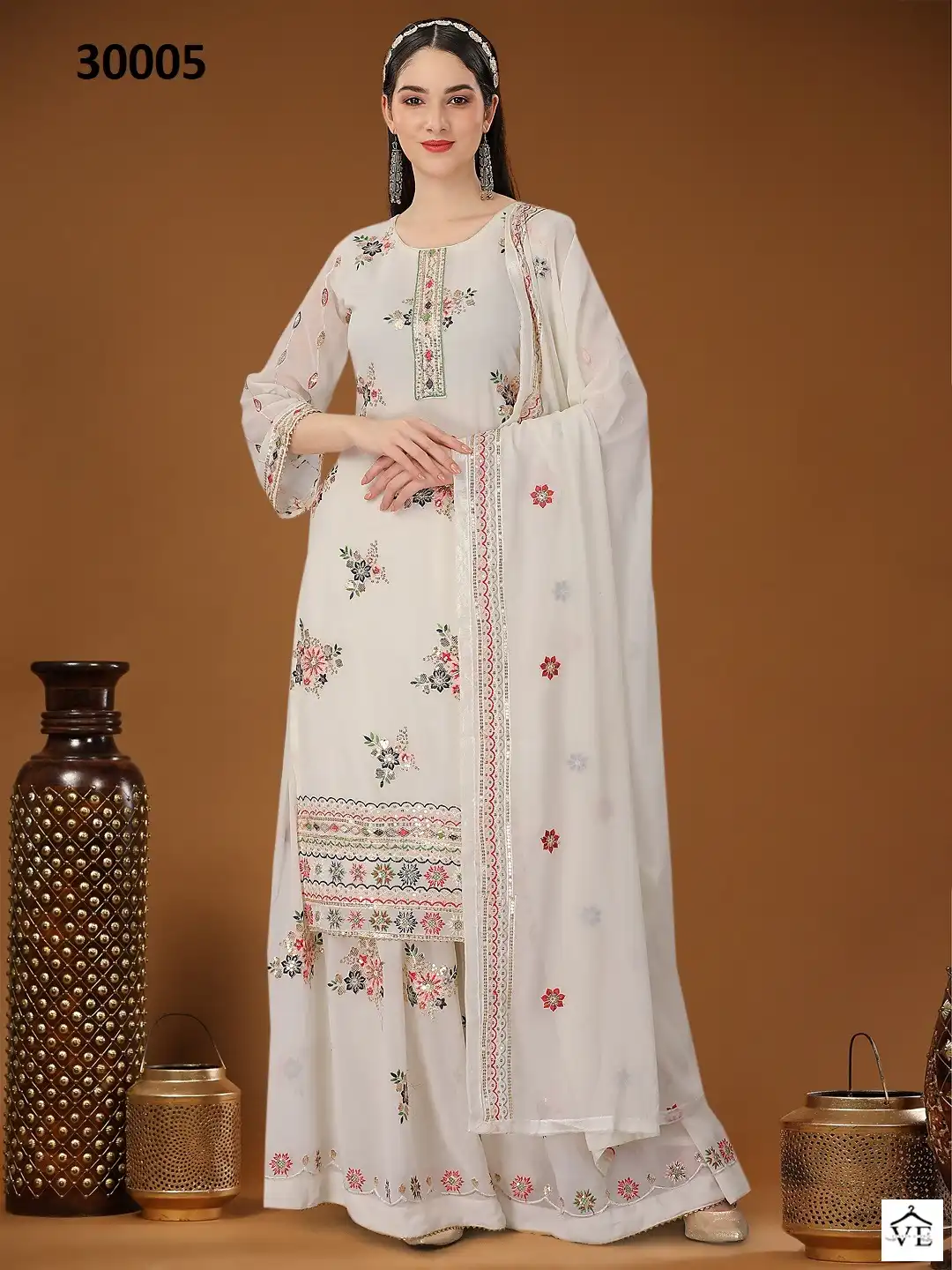 Biva Athvikaa Heavy Georgette Wholesale Salwar Suit Catalog — Wholesale Salwar Suits, MPA wholesale from Surat - Gallery Image 3