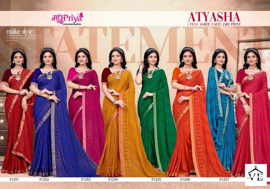 Madhupriya Atyasha Renial Wholesale Saree Catalog — Wholesale Sarees, MPA wholesale from Surat — view 9