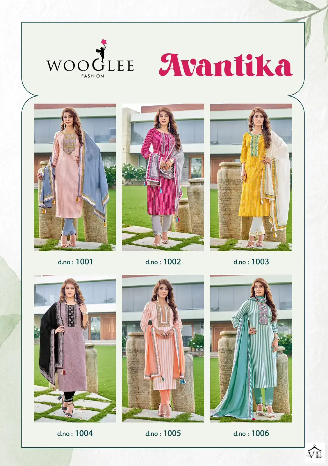 Wooglee Avantika Viscose Print Wholesale Readymade Suit Catalog — Wholesale Salwar Suits, MPA wholesale from Surat — view 7