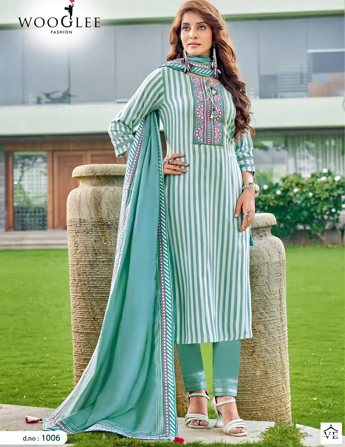 Wooglee Avantika Viscose Print Wholesale Readymade Suit Catalog — Wholesale Salwar Suits, MPA wholesale from Surat — view 1