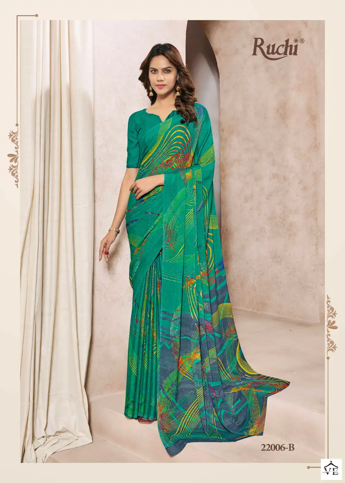 Ruchi Avantika Silk -2 Silk Georgette Wholesale Saree Catalog — Wholesale Sarees, MPA wholesale from Surat - Gallery Image 2