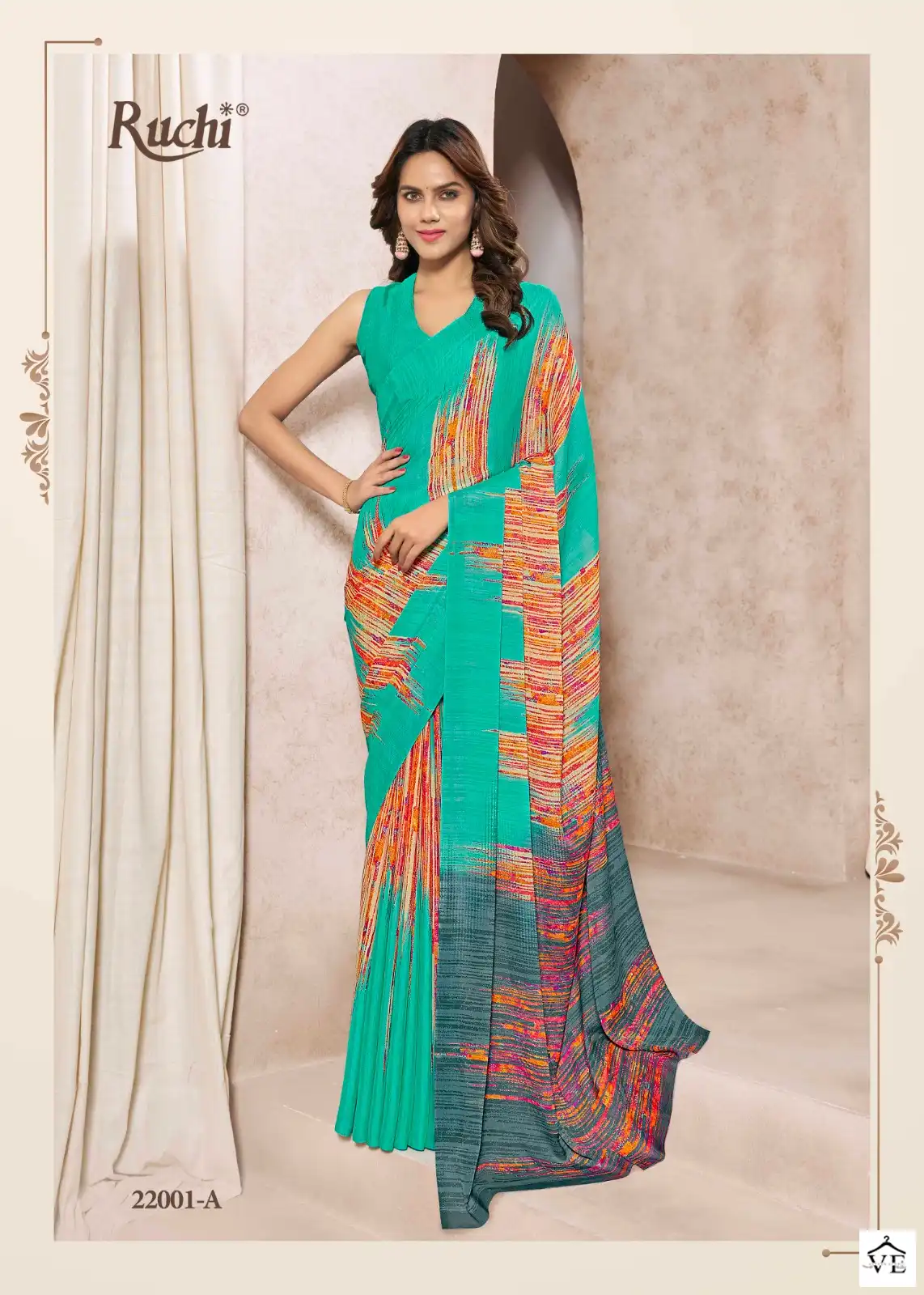 Ruchi Avantika Silk -2 Silk Georgette Wholesale Saree Catalog — Wholesale Sarees, MPA wholesale from Surat - Gallery Image 4