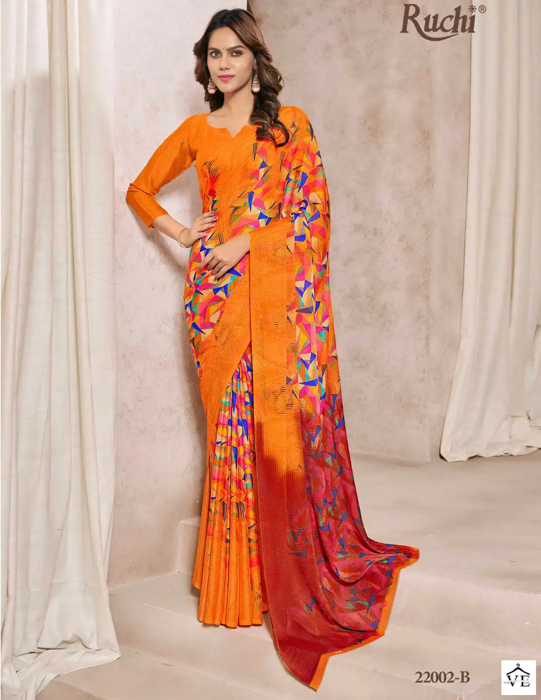 Ruchi Avantika Silk -2 Silk Georgette Wholesale Saree Catalog — Wholesale Sarees, MPA wholesale from Surat — view 1