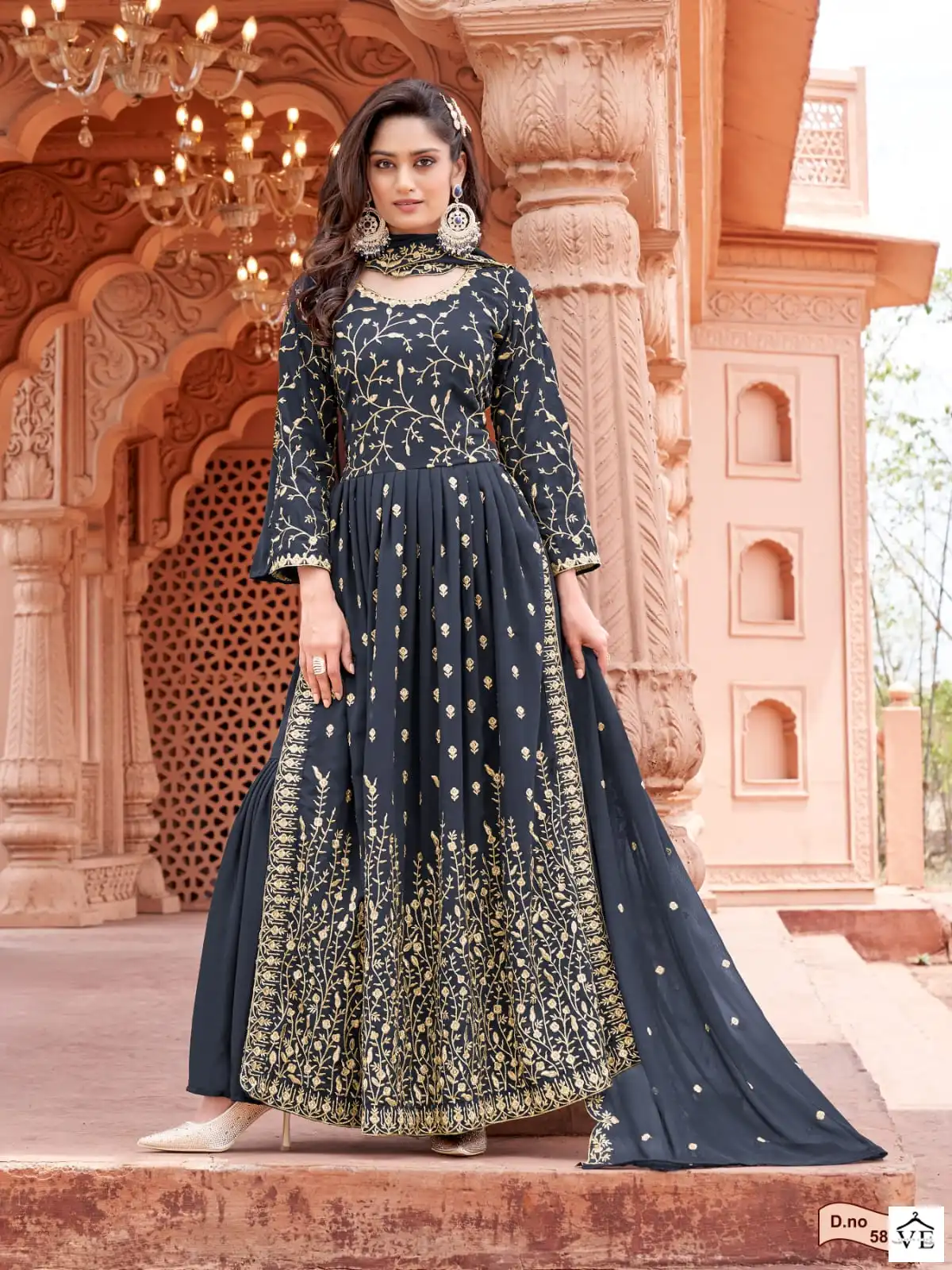 Twisha Aanaya 5800 Series Faux Georgette Wholesale Designer Salwar Suit Catalog — Wholesale Salwar Suits, MPA wholesale from Surat - Gallery Image 4