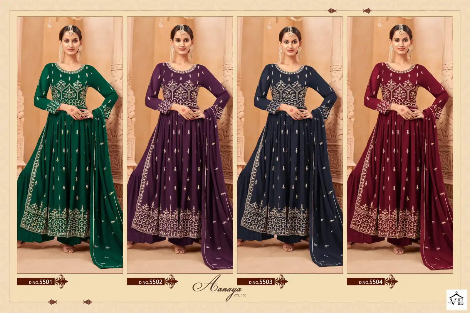 Twisha Aanaya Vol 155 Faux Georgette Wholesale Designer Salwar Suit Catalog — Wholesale Salwar Suits, MPA wholesale from Surat — view 5