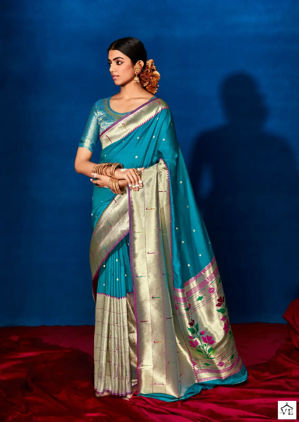Rajpath Aarya Silk Soft Paithani Silk Wholesale Saree Catalog — Wholesale Sarees, MPA wholesale from Surat - Gallery Image 7