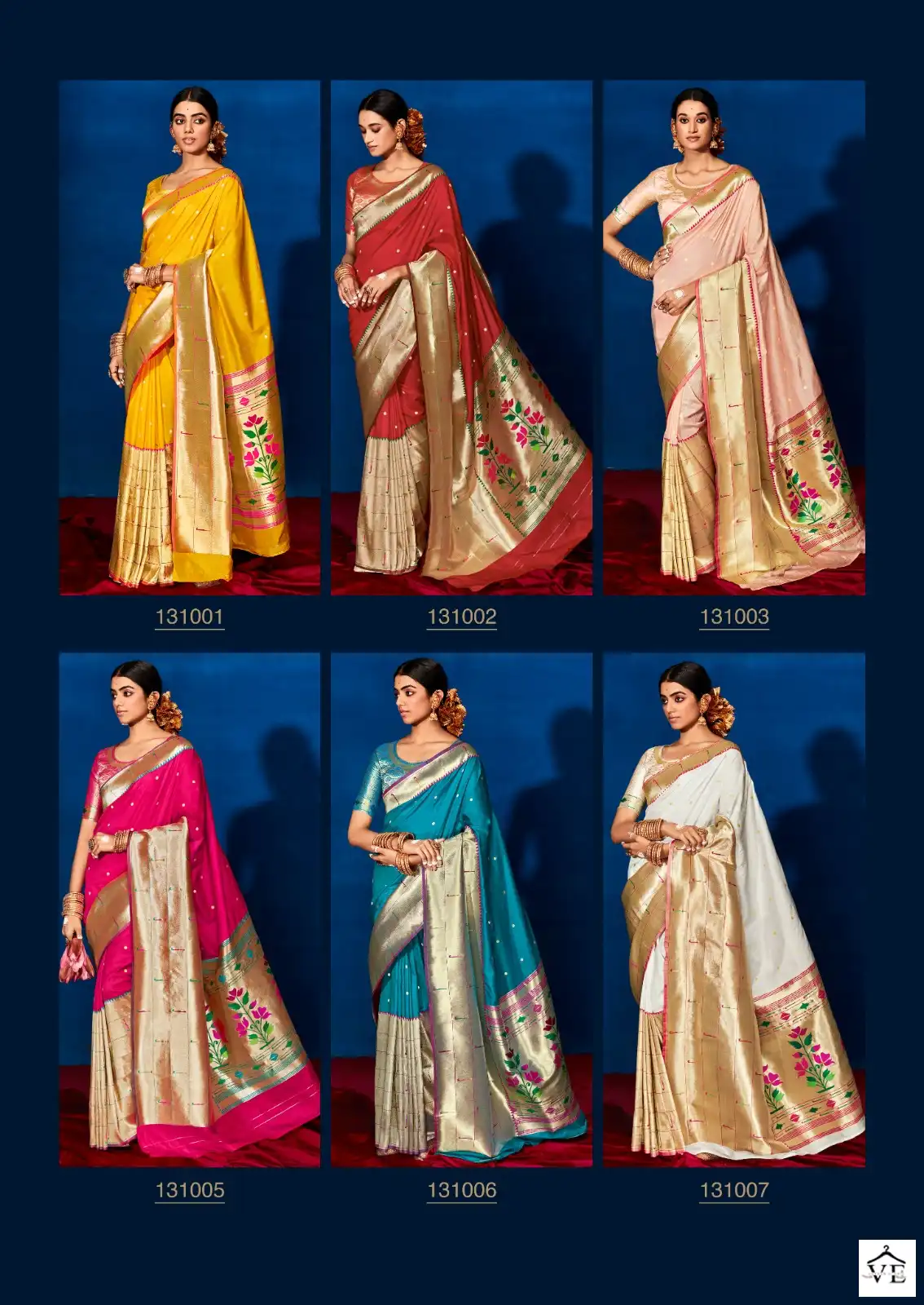 Rajpath Aarya Silk Soft Paithani Silk Wholesale Saree Catalog — Wholesale Sarees, MPA wholesale from Surat - Gallery Image 9