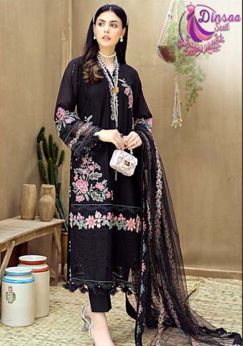 Dinsaa Adans Libas Vol 1 Pure Cambric Cotton Wholesale Pakistani Salwar Suit Catalog — Wholesale Salwar Suits, MPA wholesale from Surat — view 1