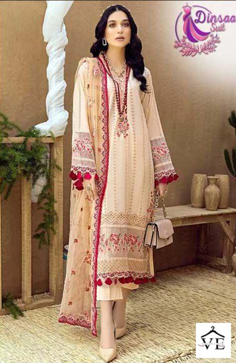 Dinsaa Adans Libas Vol 1 Pure Cambric Cotton Wholesale Pakistani Salwar Suit Catalog — Wholesale Salwar Suits, MPA wholesale from Surat - Gallery Image 5