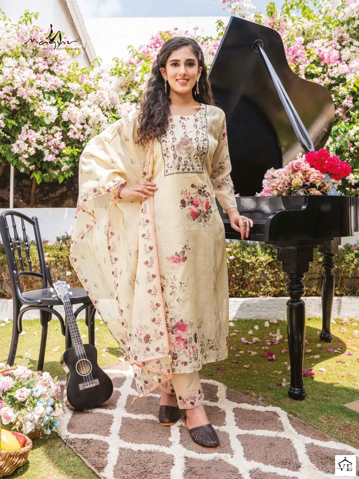 Mayur Aina Crochet Silk Wholesale Readymade Suits Catalog — Wholesale Salwar Suits, Mayur Dress wholesale from Surat - Gallery Image 7