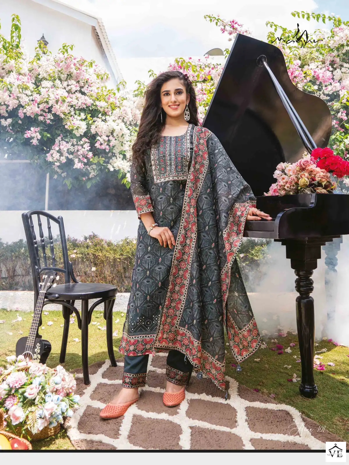 Mayur Aina Crochet Silk Wholesale Readymade Suits Catalog — Wholesale Salwar Suits, Mayur Dress wholesale from Surat - Gallery Image 8