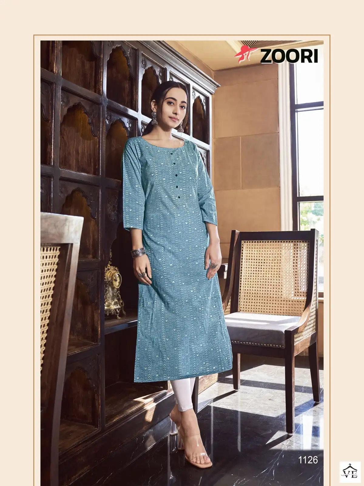 Zoori Akshara Vol 21 Rayon Wholesale Kurti Catalog — Wholesale Kurtis, MPA wholesale from Surat - Gallery Image 6