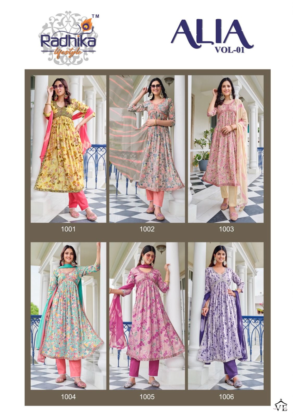 Radhika Life Style Alia Vol1 Mul Foil Print Wholesale Readymade Salwar Suit Catalog — Wholesale Salwar Suits, MPA wholesale from Surat — view 8