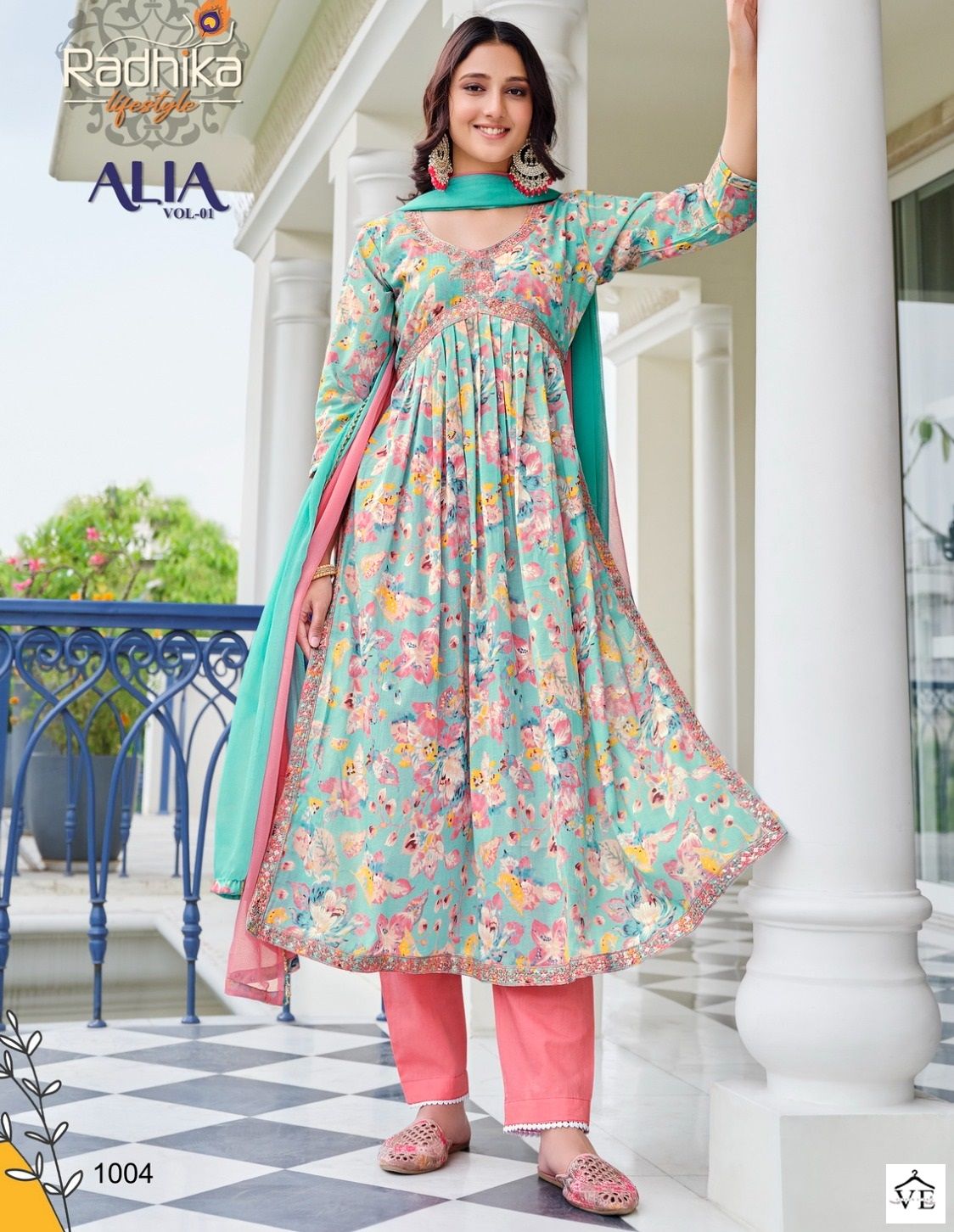 Radhika Life Style Alia Vol1 Mul Foil Print Wholesale Readymade Salwar Suit Catalog — Wholesale Salwar Suits, MPA wholesale from Surat — view 1