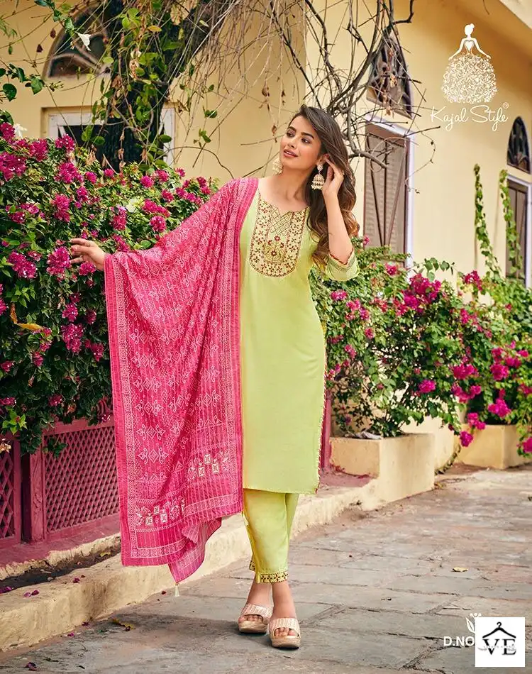 Kajal Style Ambarsaiya Vol 1 Soft & Silk Chanderi Wholesale Readymade Suit Catalog — Wholesale Salwar Suits, MPA wholesale from Surat - Gallery Image 4