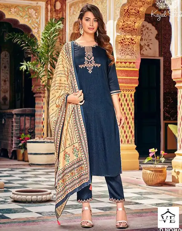 Kajal Style Ambarsaiya Vol 1 Soft & Silk Chanderi Wholesale Readymade Suit Catalog — Wholesale Salwar Suits, MPA wholesale from Surat — view 1
