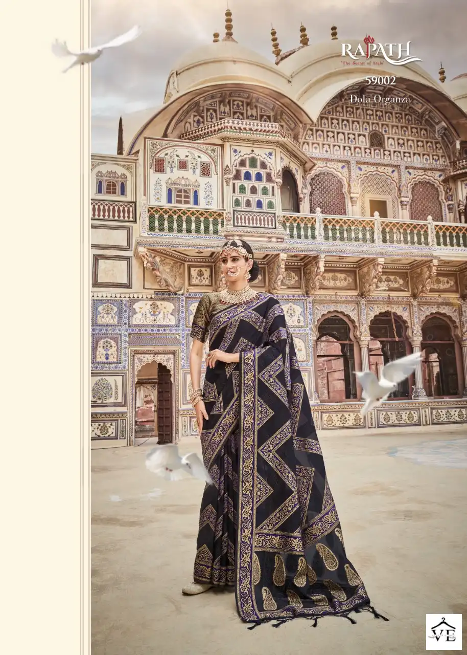 Rajpath Amelia Dola Organza Wholesale Saree Catalog — Wholesale Sarees, MPA wholesale from Surat - Gallery Image 6