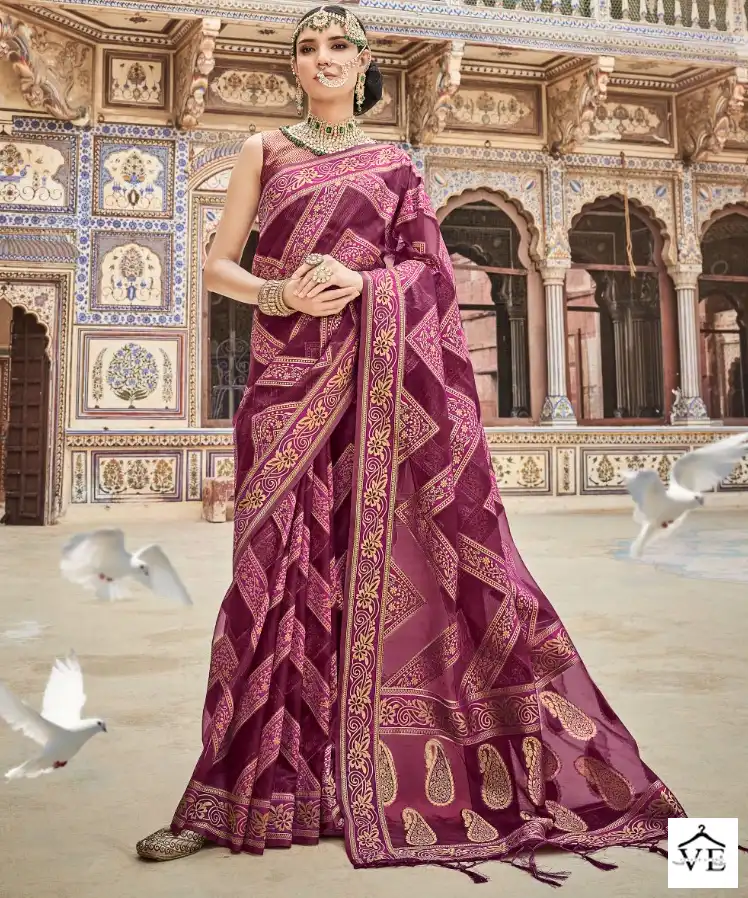 Rajpath Amelia Dola Organza Wholesale Saree Catalog — Wholesale Sarees, MPA wholesale from Surat — view 1